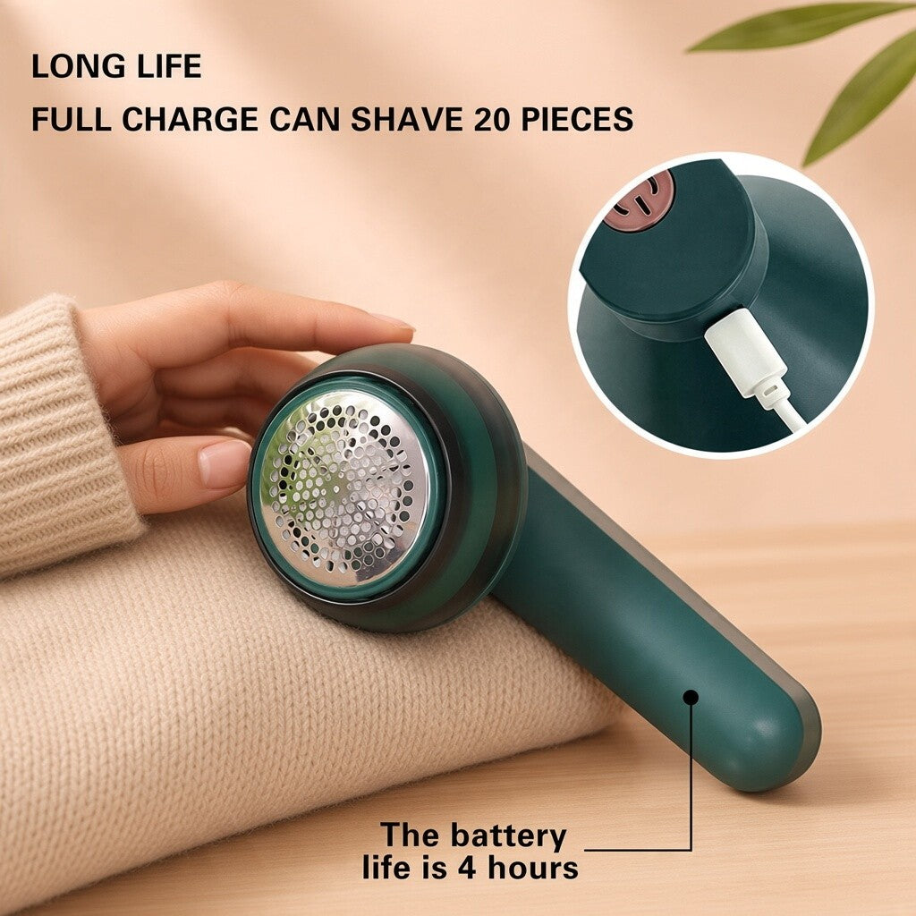 USB Rechargeable Electric Lint Remover - Instantly Fuzz-Free Sweaters, Clothes & Blankets