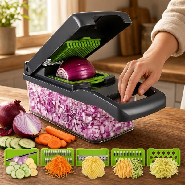 16-in-1 Multifunctional Vegetable Chopper & Slicer